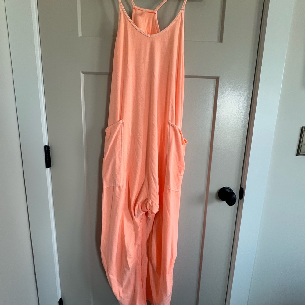 FP Movement by Free People Bright Orange Hot Shot Onesie XS - Picture 3 of 6